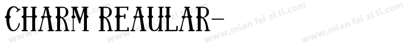 charm reaular字体转换